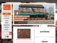 Tablet Screenshot of cafedepepel.nl